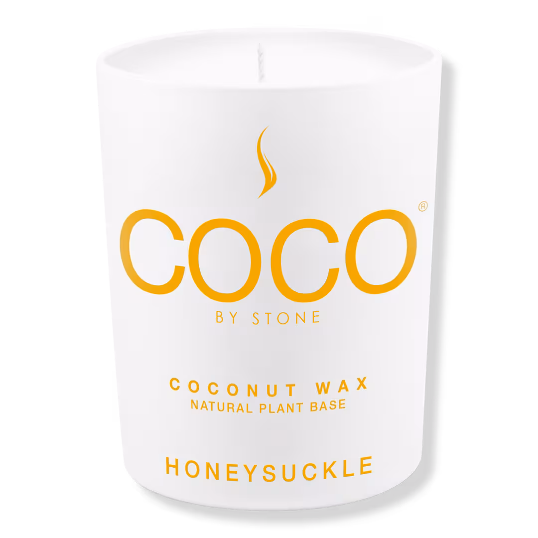 COCO by Stone  Honeysuckle Coconut Wax Candle