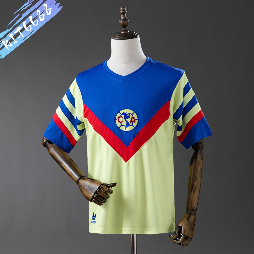 1987 Club America Home Retro Football Shirt (Fans version)