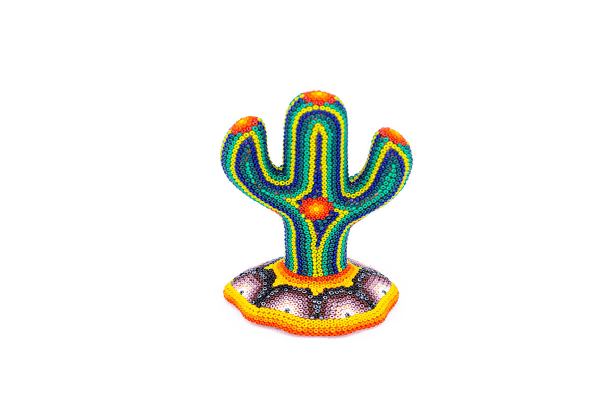 Cactus Chico - Obra de Arte Huichol