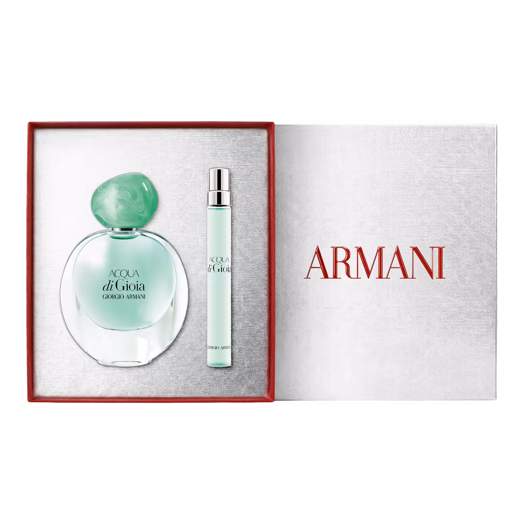 ARMANI  Acqua Di Gioia Eau de Parfum Womens Holiday Gift Set with Travel Spray