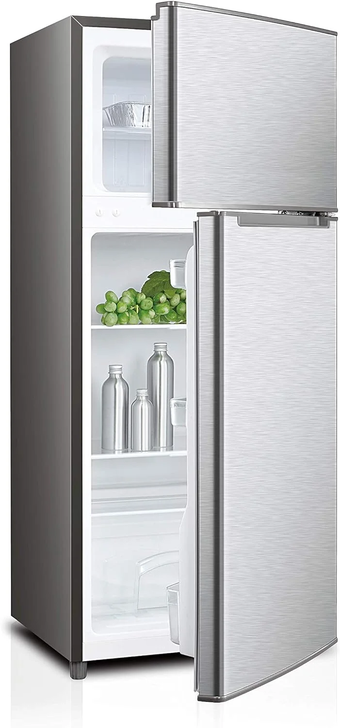 2-Gig RC-2450SLG 4.5 cu. ft. Compact Mini Refrigerator with Top Mount Freezer