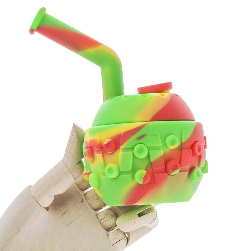 6 Silicone Mechanical Ball Dab Rig (Random Color)