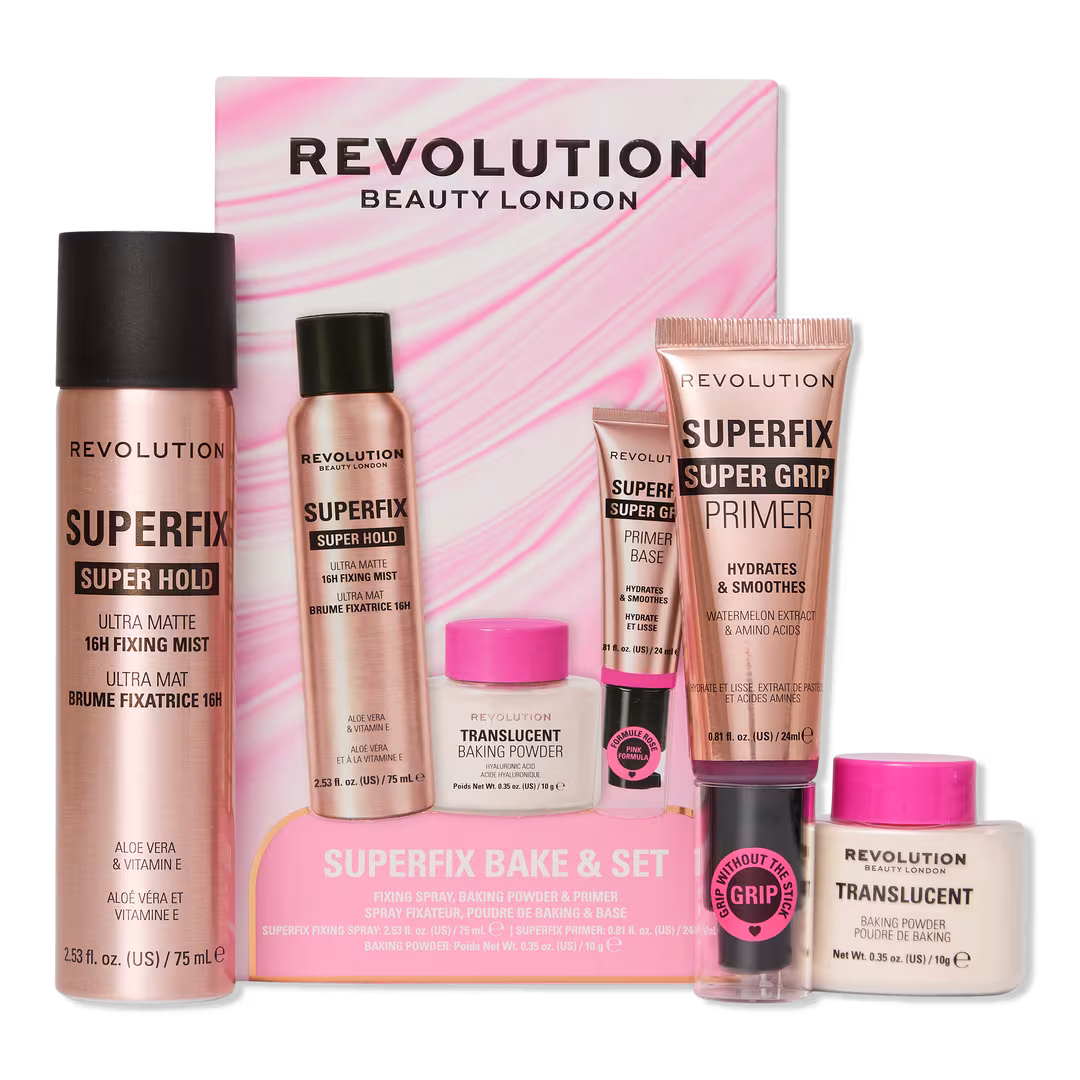 Revolution Beauty  Superfix Bake & Set