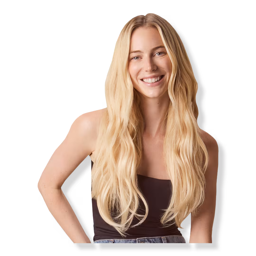 Sitting Pretty  Golden Sand Blonde Halo Human Hair Extension