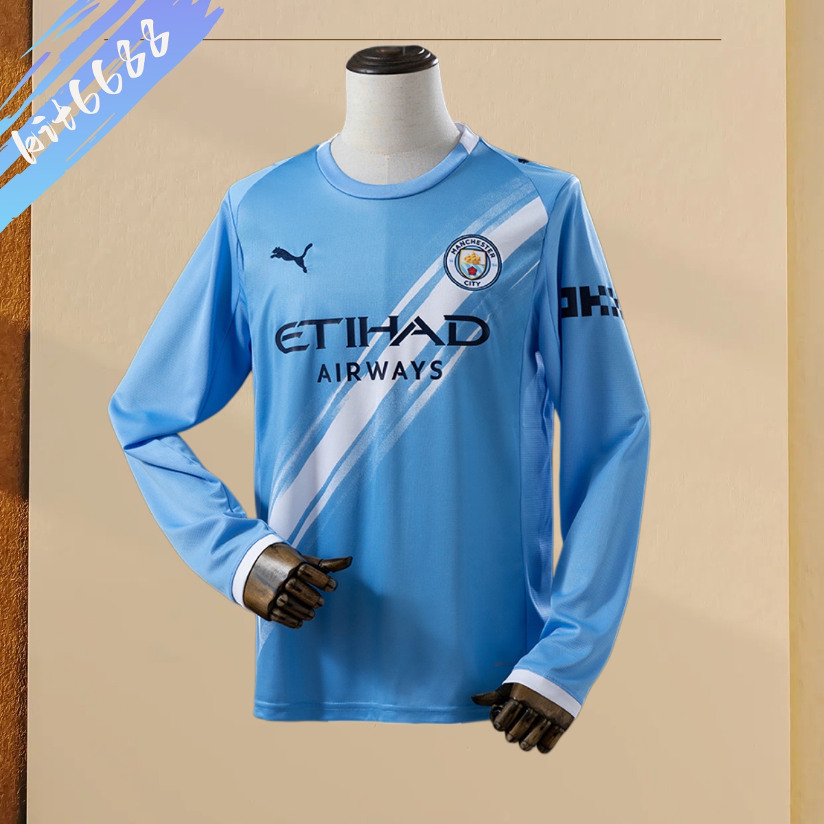 25/26 Manchester City  home Long Sleeve Football Shirt (Fans)