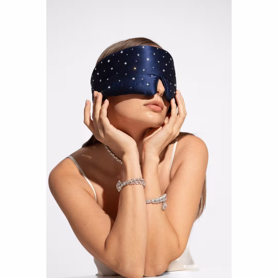 Drowsy  Swarovski Silk Sleep Mask