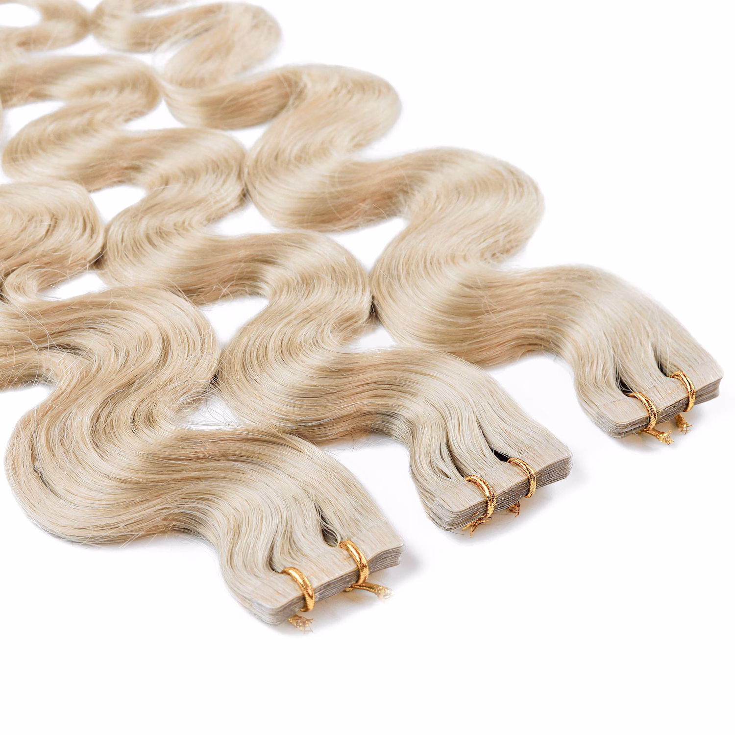 Tape Extensions Echthaar #10/1 Hell-Lichtblond Asch