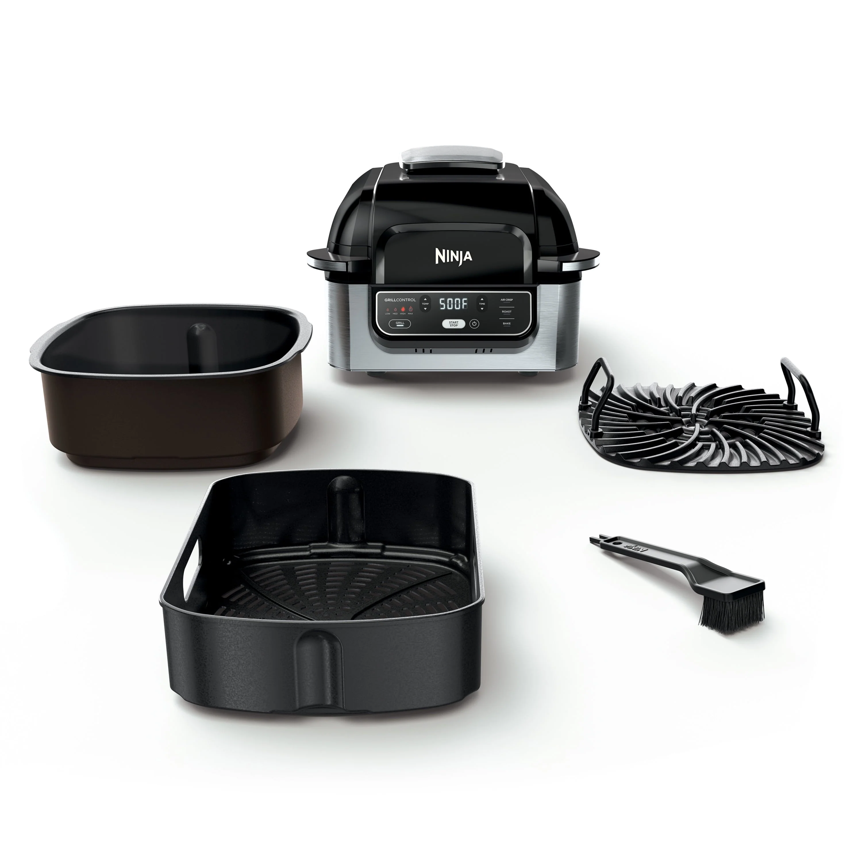 Foodi? 4-in-1 Indoor Grill with 4-Quart Air Fryer, Roast, & Bake, AG300