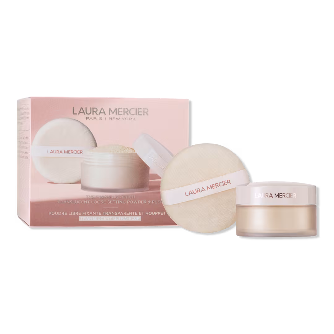 Laura Mercier  The Finishing Touch Translucent Loose Setting Powder Ultra-Blur & Velour Puff Gift Set