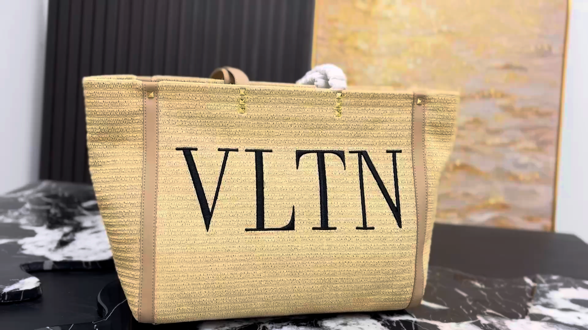 Valentino VLTN Canvas Tote Bag