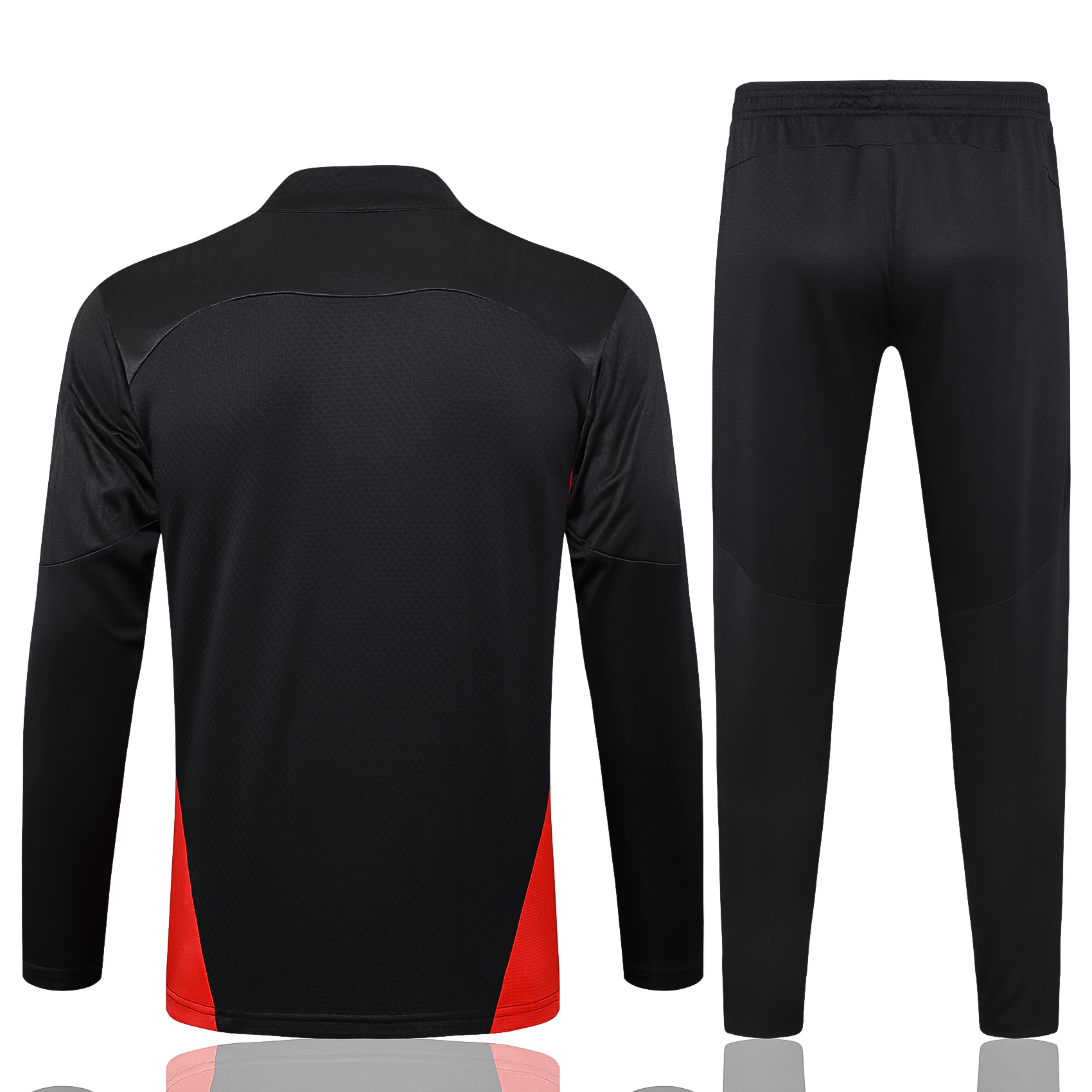 2024/2025 AC Milan Black Adult Half Zip Training Suit (Adult Kit)