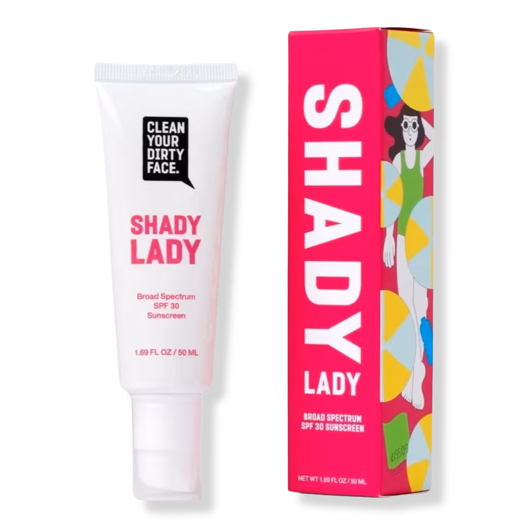 Clean Your Dirty Face  Shady Lady Sunscreen