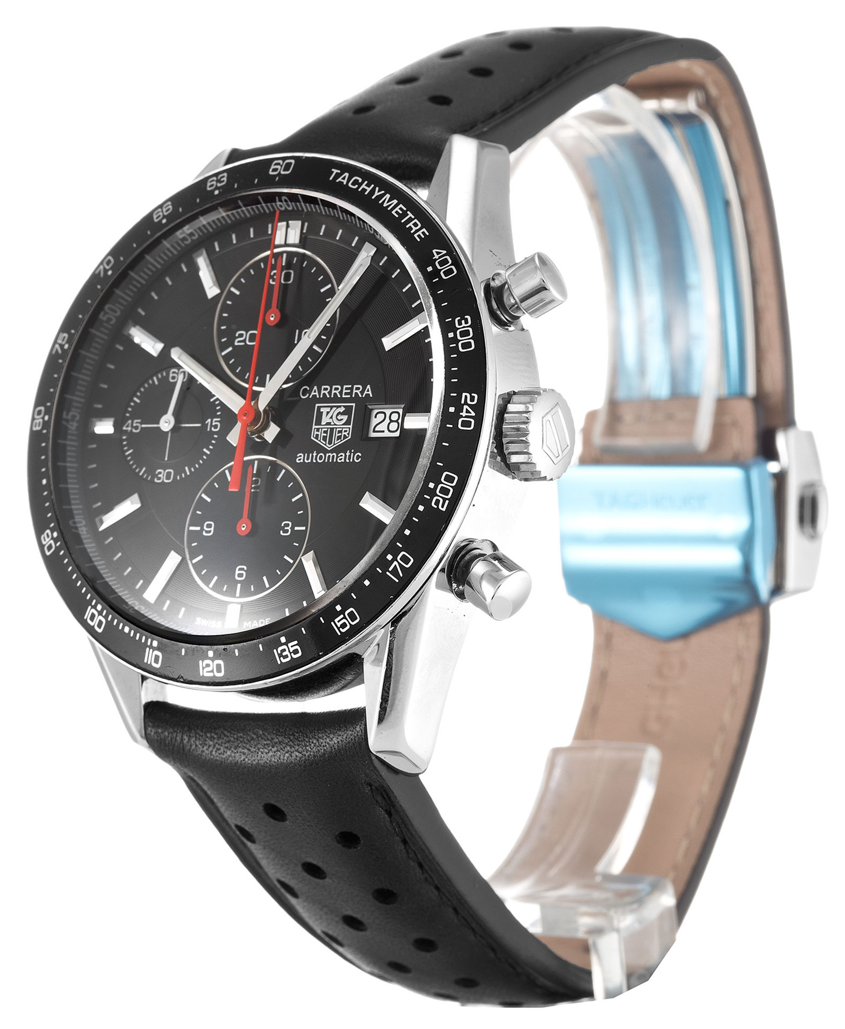 Replica Tag Heuer Carrera CV2014.FC6233  Black Dial Stick Markers 41MM