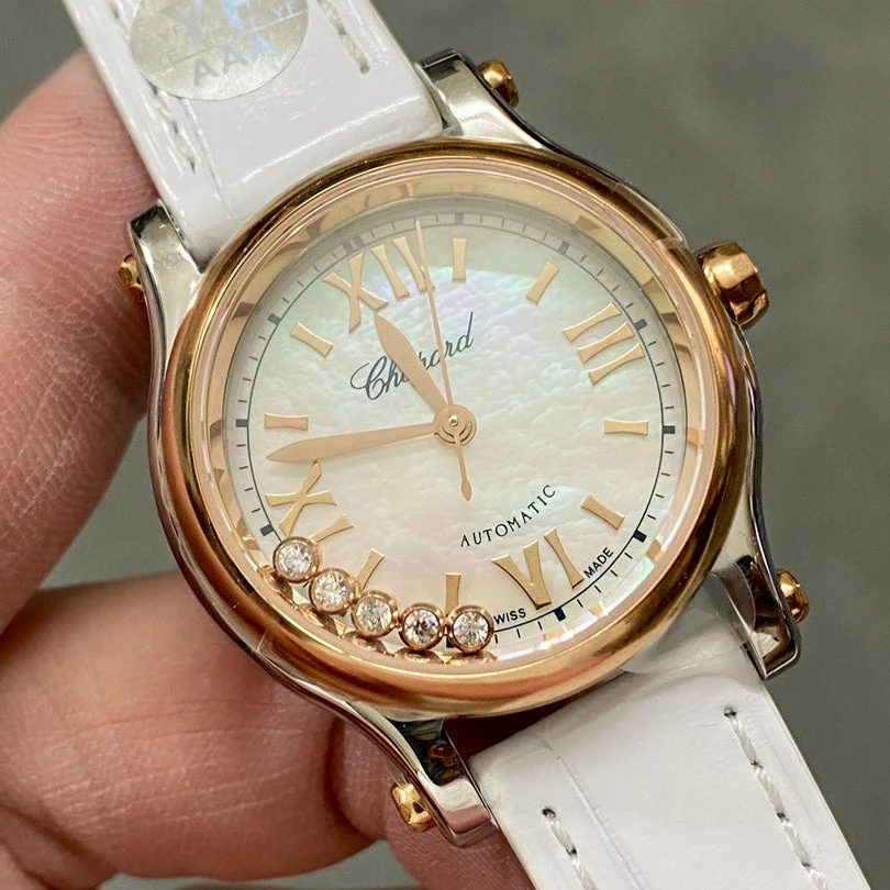 Chopard Watch Happy Diamonds 30mm Mop Pearl Dial