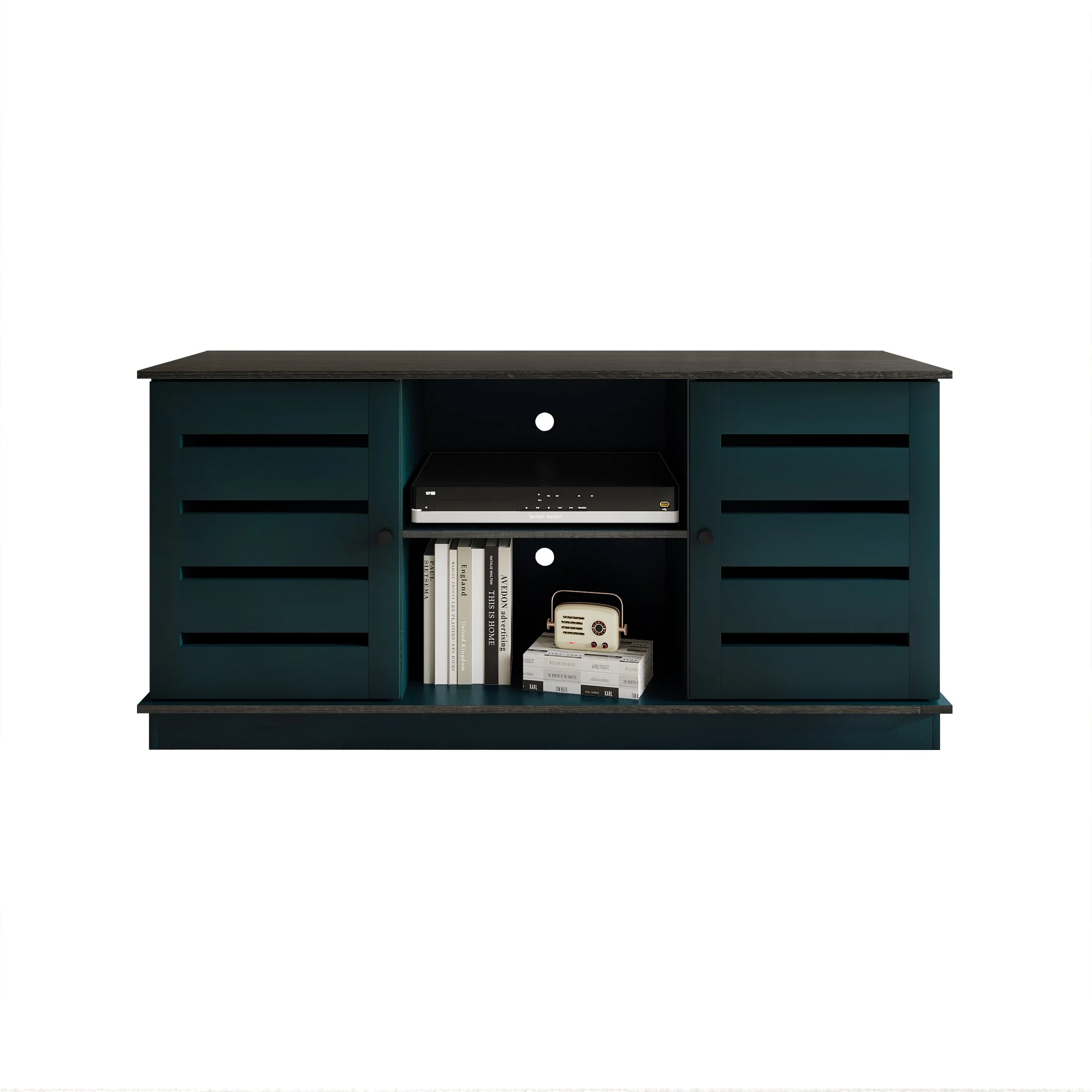 Castle Place Vintage TV Stand Console for TVs up to 50", Blue