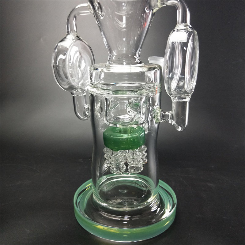15 Triangle Recycler Glass Bong
