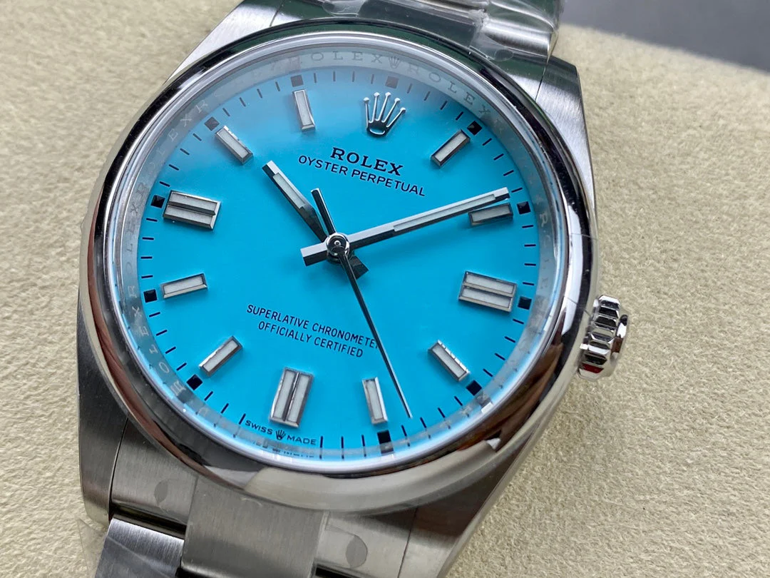 Rolex Watch OYSTER PERPETUAL 36MM STAINLESS STEEL SKY BLUE DIAL