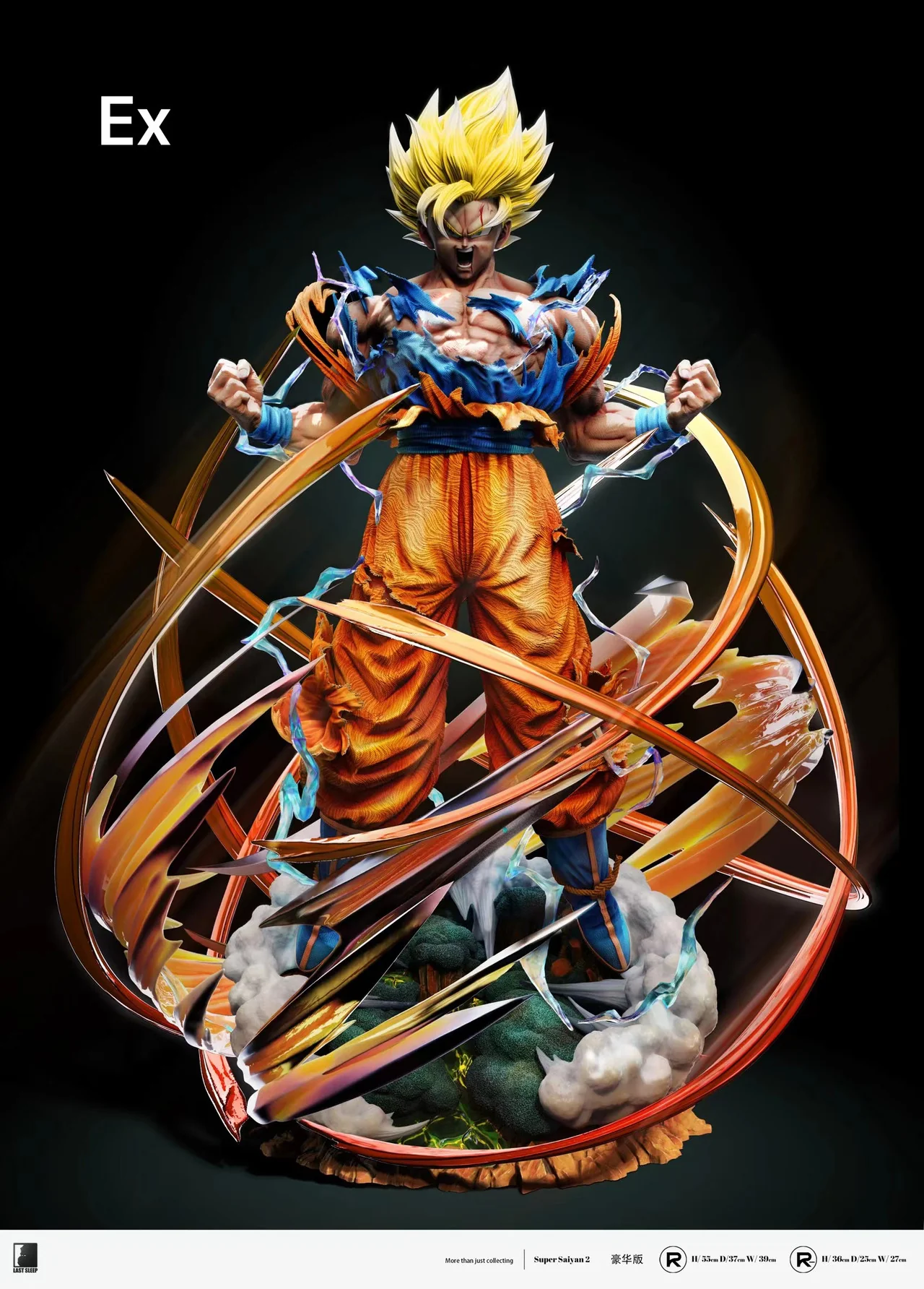 Dragon Ball - Goku Super Saiyan 2 | 1:4 Resin Statue | von Last Sleep Studio