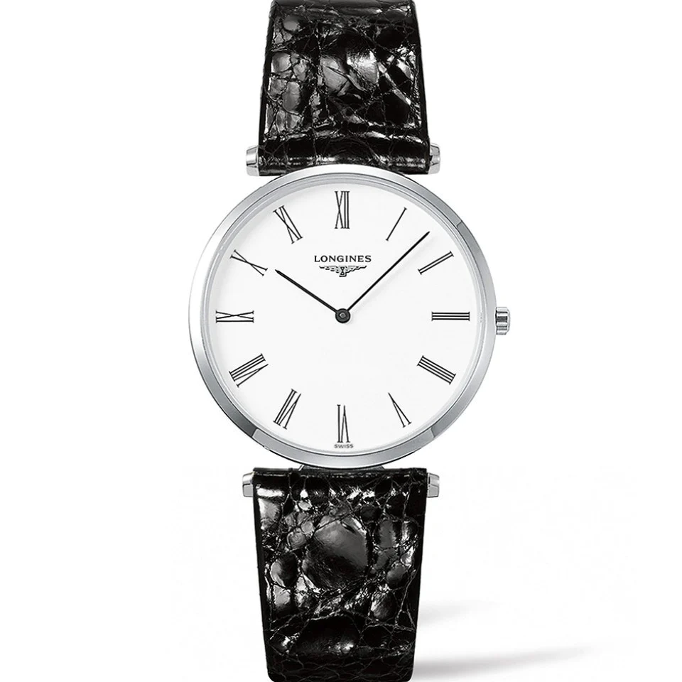 Longines La Grande Classique 36MM Quartz Black Alligator Watch L47554112