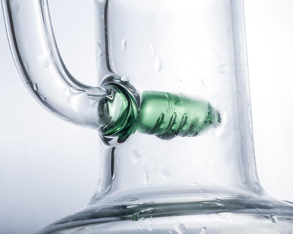 Spiral Perc Recycler Dab Rig
