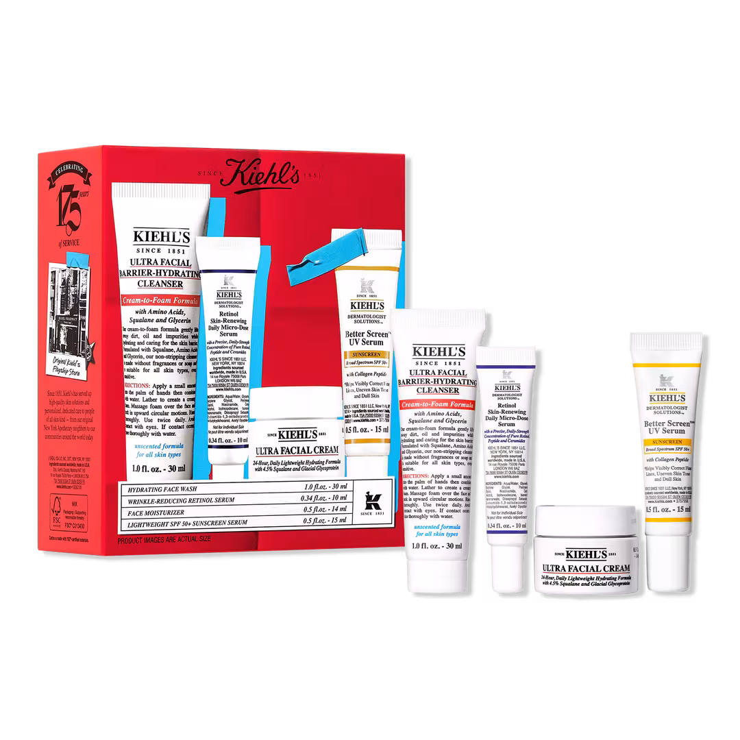 Kiehl's Since 1851  Cleanse + Smooth Routine