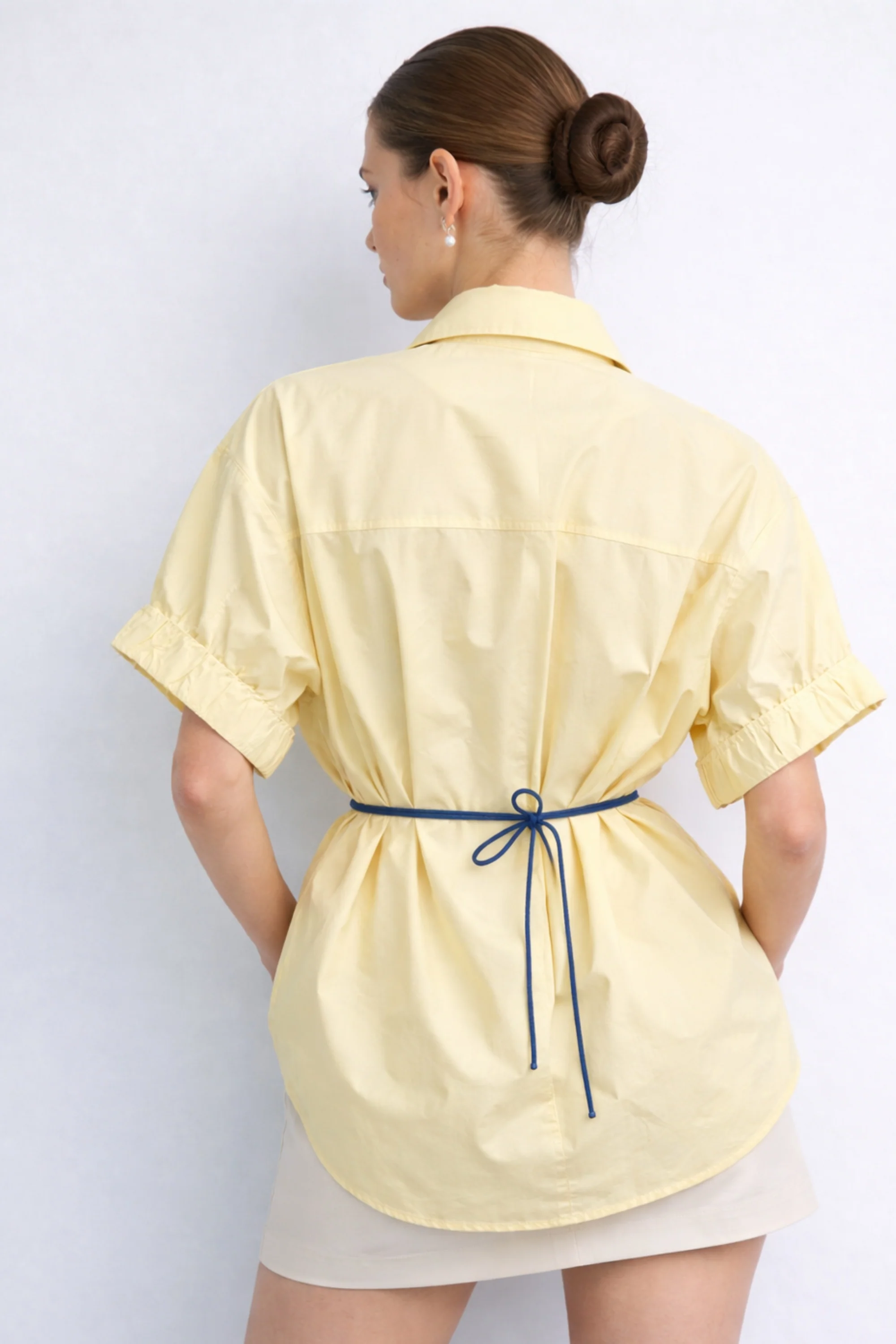 Lemon Rose Collar Shirt