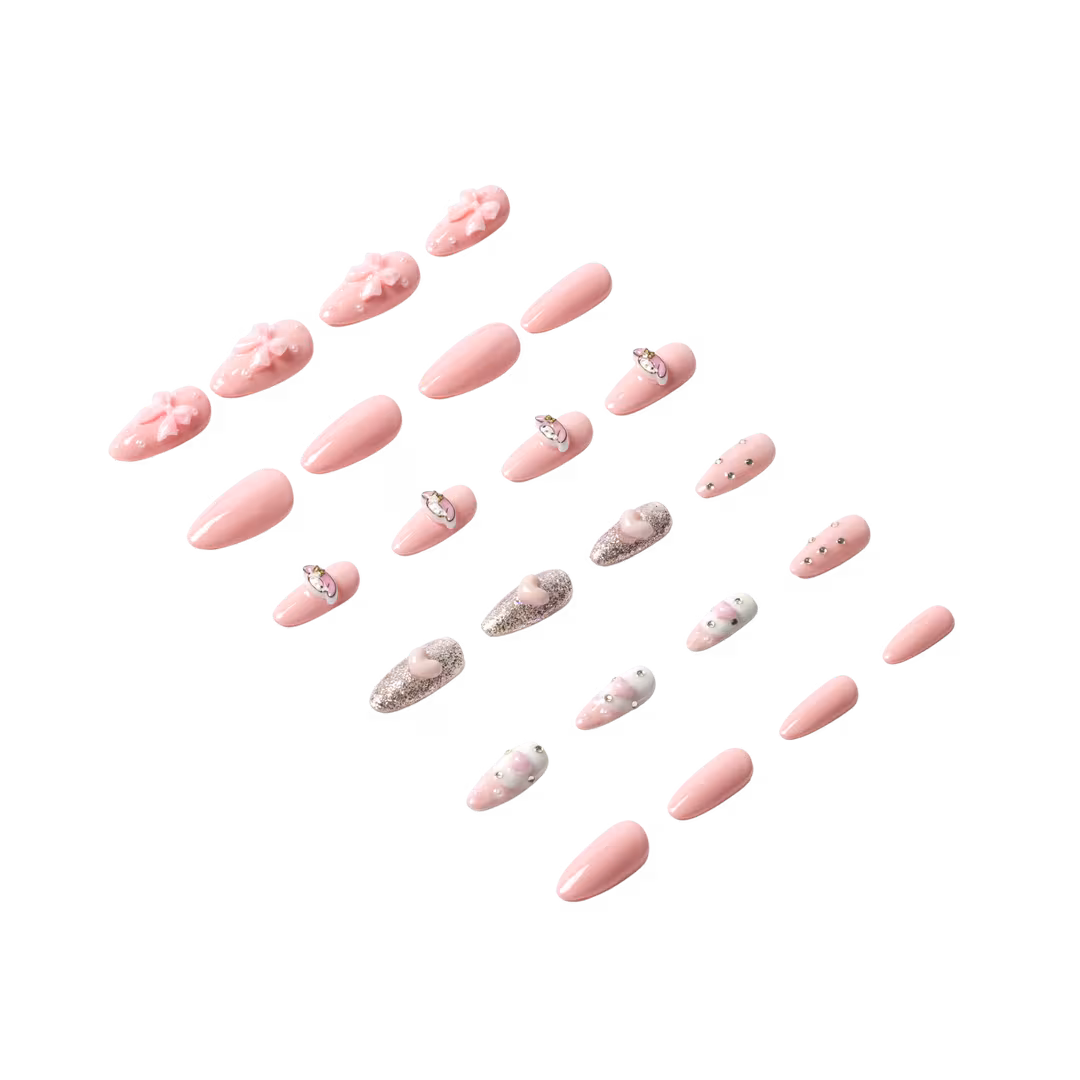 3H Nails  My Melody 3D - Medium Round Press-On Nails