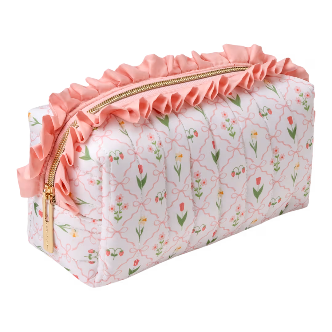 Tartan + Twine  Retro Floral Brush Case
