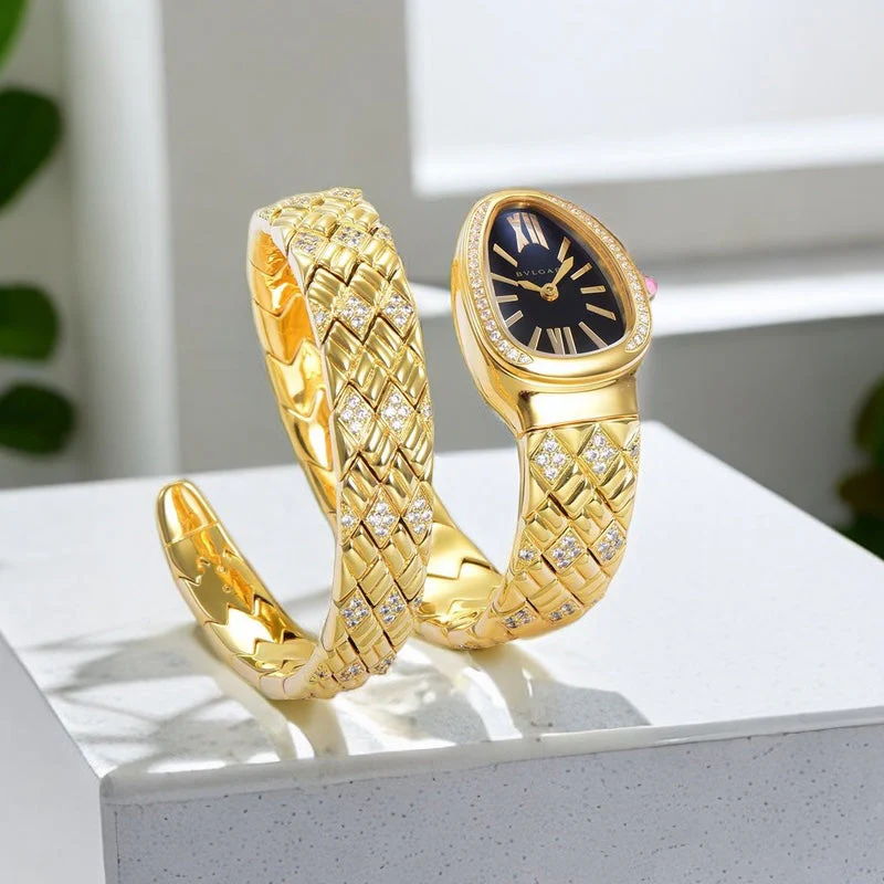 BVL WatchSERPENTI SPIGA 35 GOLD BLACK DIAL