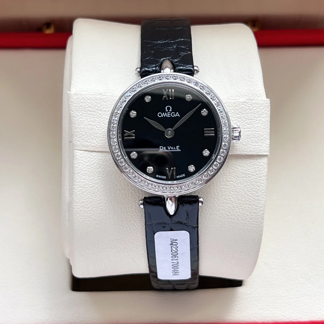 Omega Watch De Ville 27.4mm Silver Black Dial