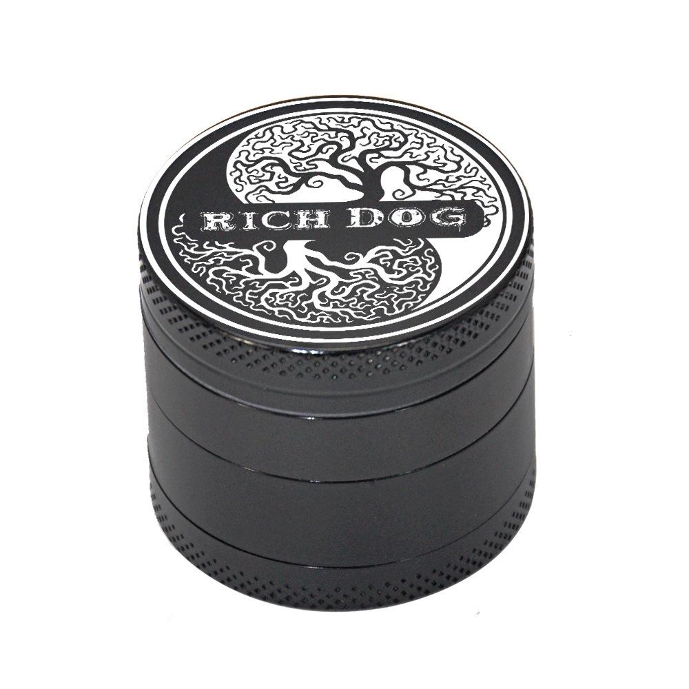 Zinc Alloy Black 4 Layer Weed Grinder