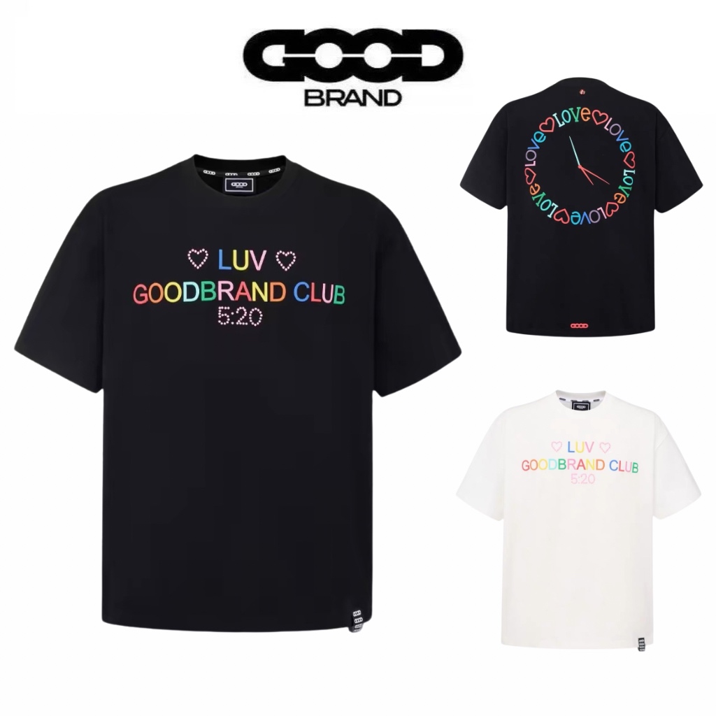 Goodbrand Rainbow Lettering Short Sleeve T-Shirt