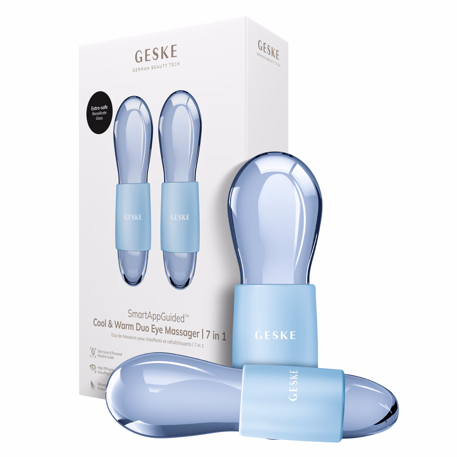 GESKE SmartAppGuided™ Cool & Warm Duo Eye Massager | 7 in 1