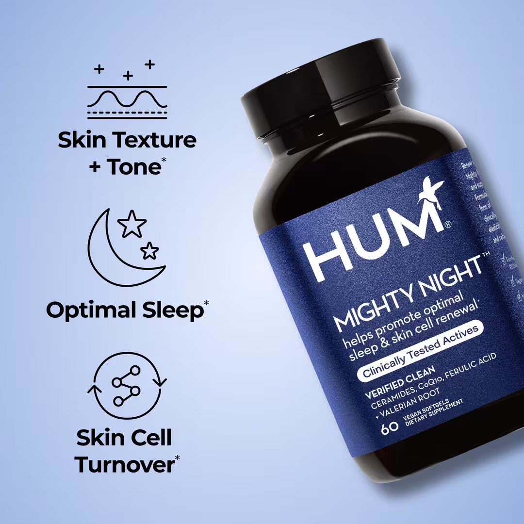 Hum Nutrition  Mighty Night for Sleep and Nighttime Skin Renewal