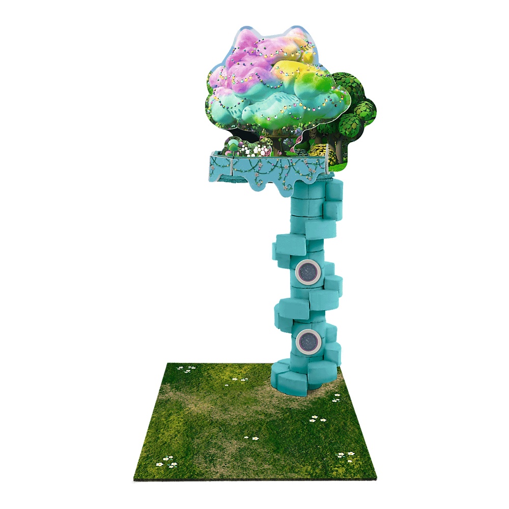 Klocki Ceramiczne Brick Trick Koci Domek Gabi - Fairy Tail Garden
