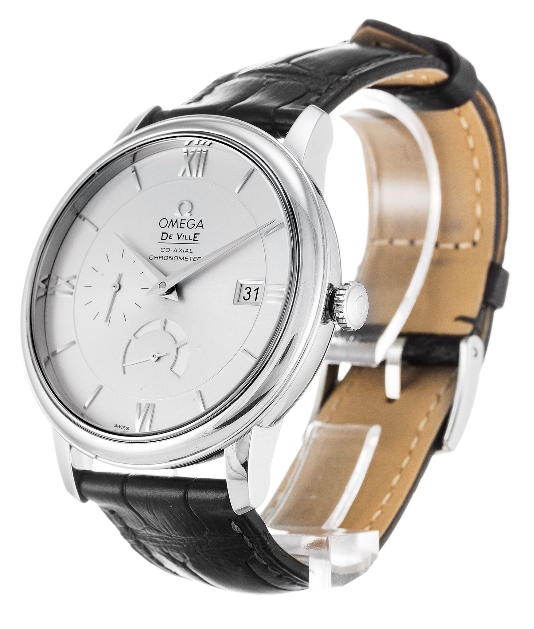 Replica Omega De Ville Prestige White Dial Stick Markers 424.13.40.21.02.001 39.5MM