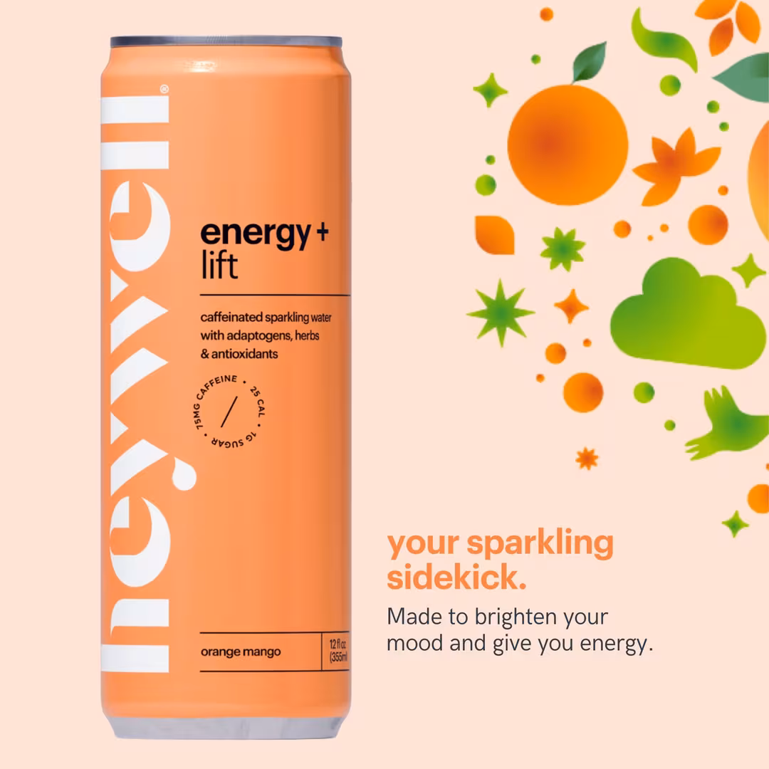 Heywell  Energy + Lift Sparkling Orange Mango 12-Pack