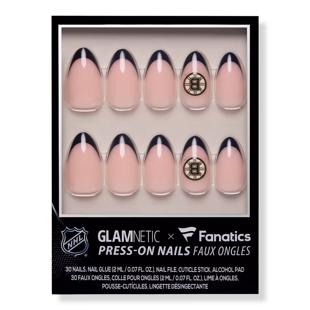 Glamnetic x Fanatics Nail  Boston Bruins Press-On Nails