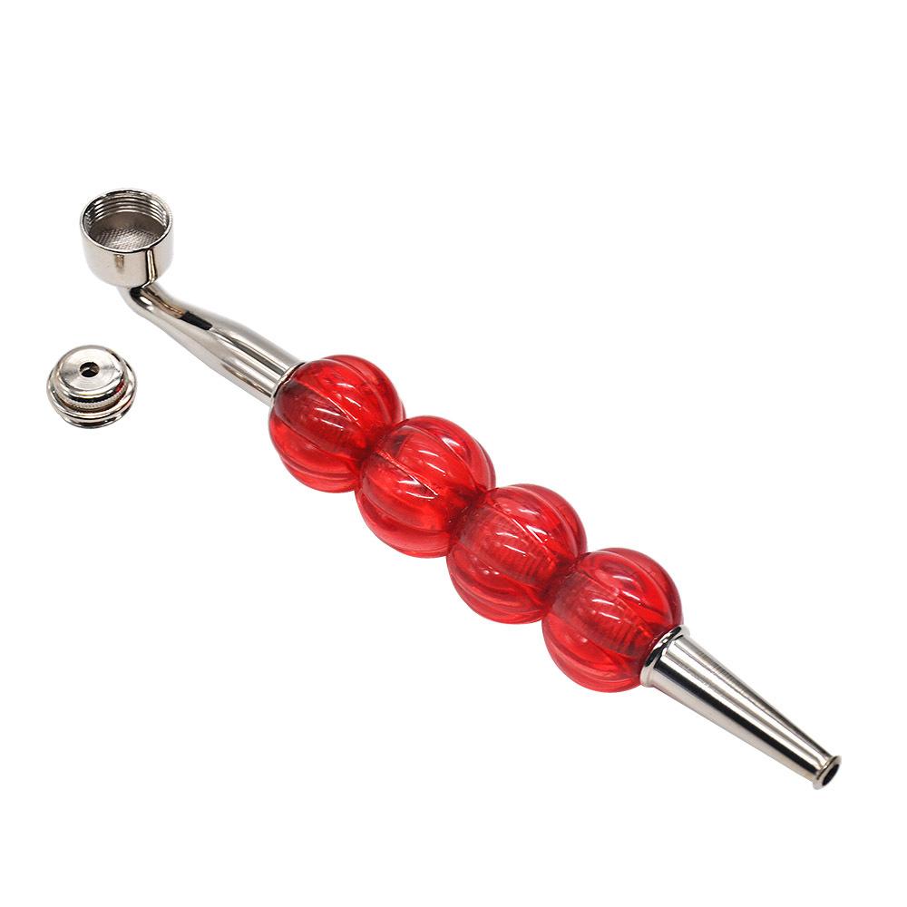 Four Beads Metal Weed Pipe