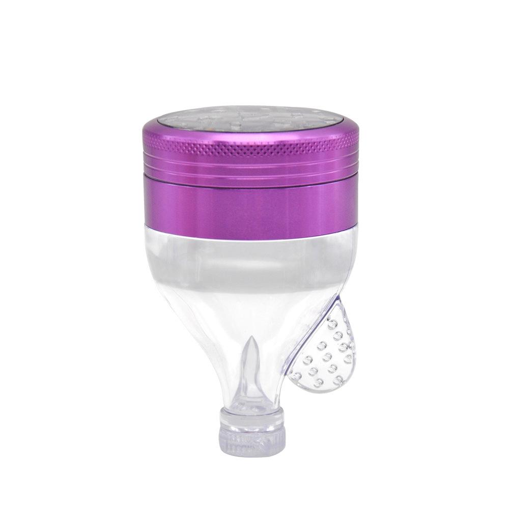 Funnel Aluminum Alloy Herb Grinder 2 Layer