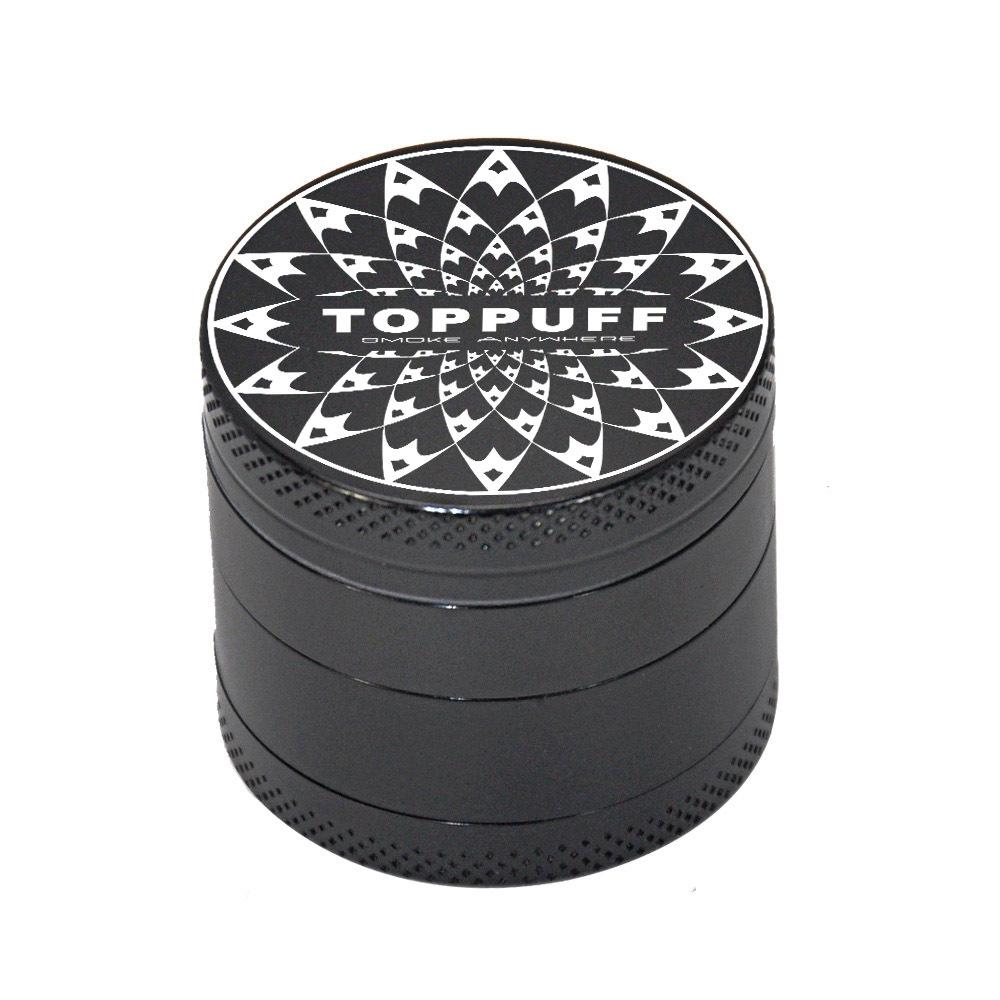 Zinc Alloy Black 4 Layer Weed Grinder