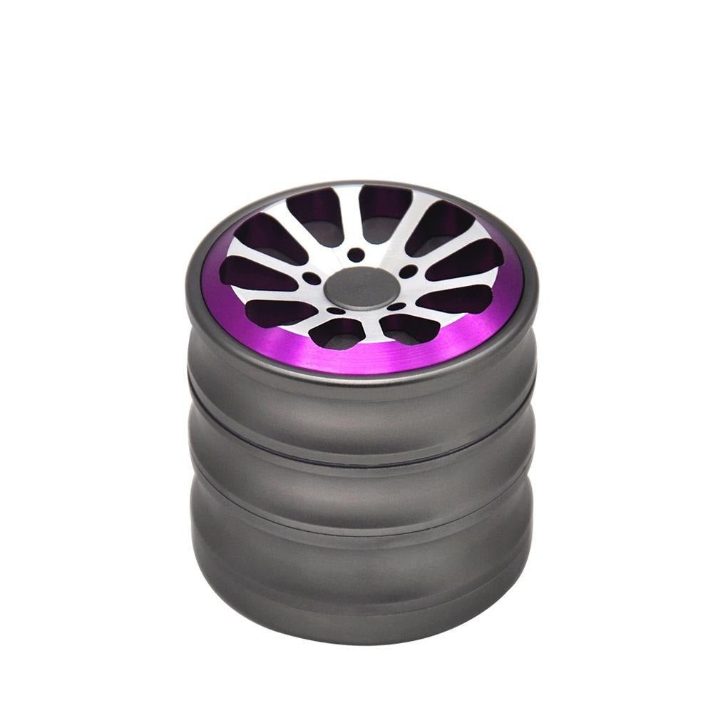 Wheel Aluminum Alloy Weed Grinder 4 Layer