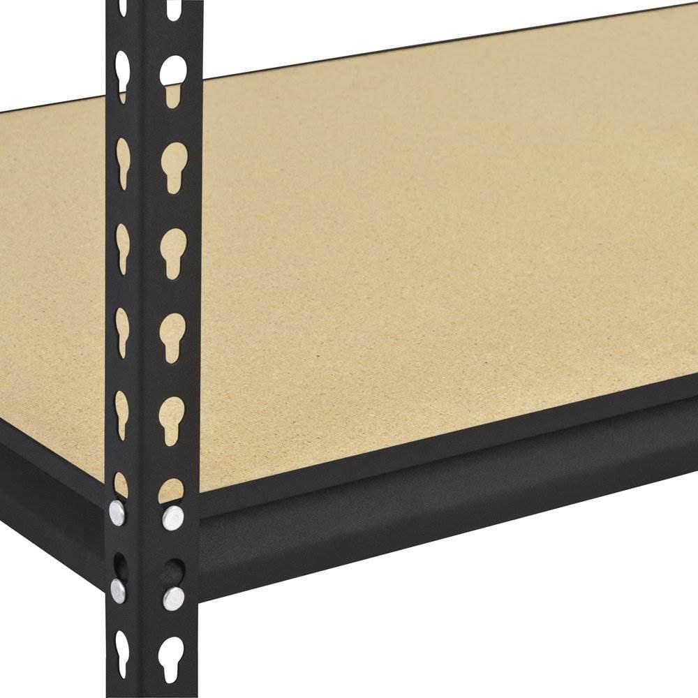 Edsal 5 Shelf 4000 Lb. 48x18x72″ Adjustable Storage Rack Shelves (2 Pack)