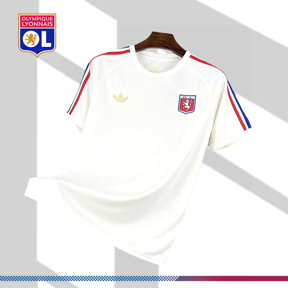 2025/2026 Lyon 75th Anniversary Special Edition Football Shirt (Fan Edition)