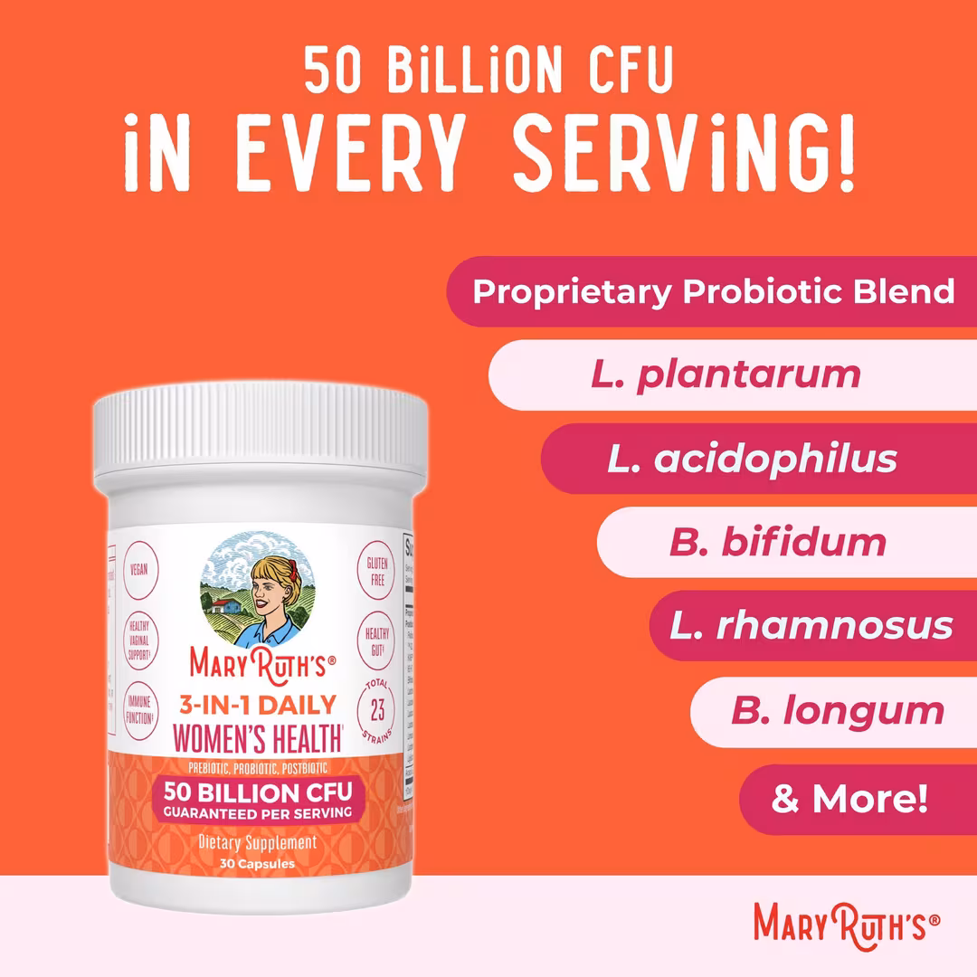 MaryRuth's  3 in 1 Daily Women's Health Probiotic 50 Bil CFU