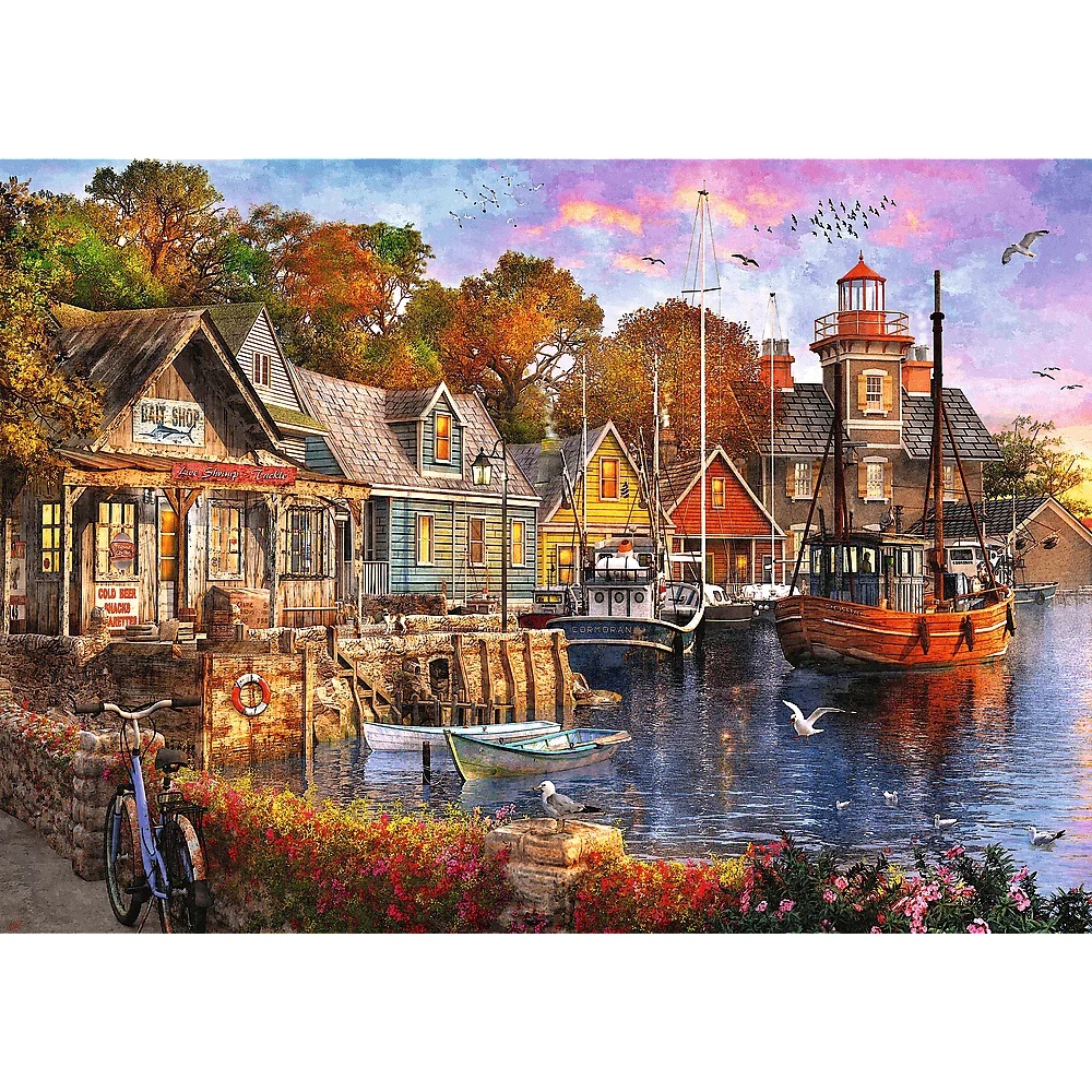 Puzzle Premium Plus Quality 1000 El. Tea Time: Nadmorski Zakątek