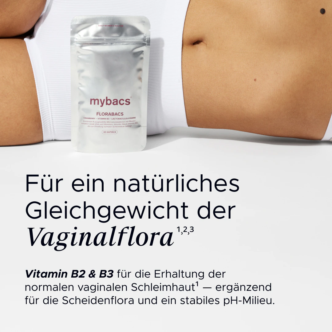 Florabacs® – Cranberry, Grüntee & Vitamin B3