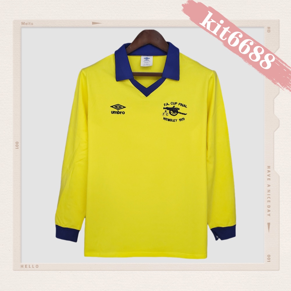 1971/1979 Retro long sleeve Arsenal away yellow