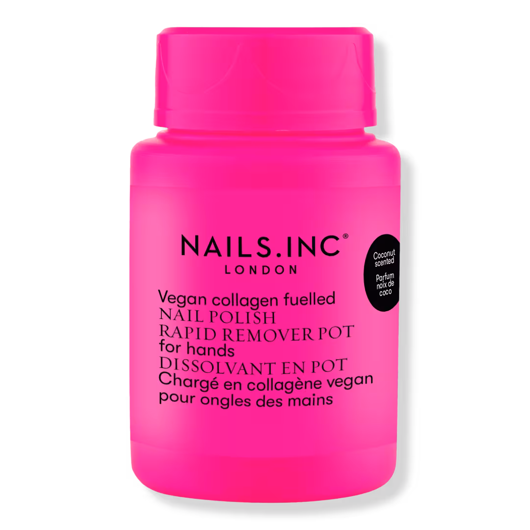 Nails Inc.  Vegan Collagen Fueled Coconut Scented Nail Polish Rapid Remover Pot