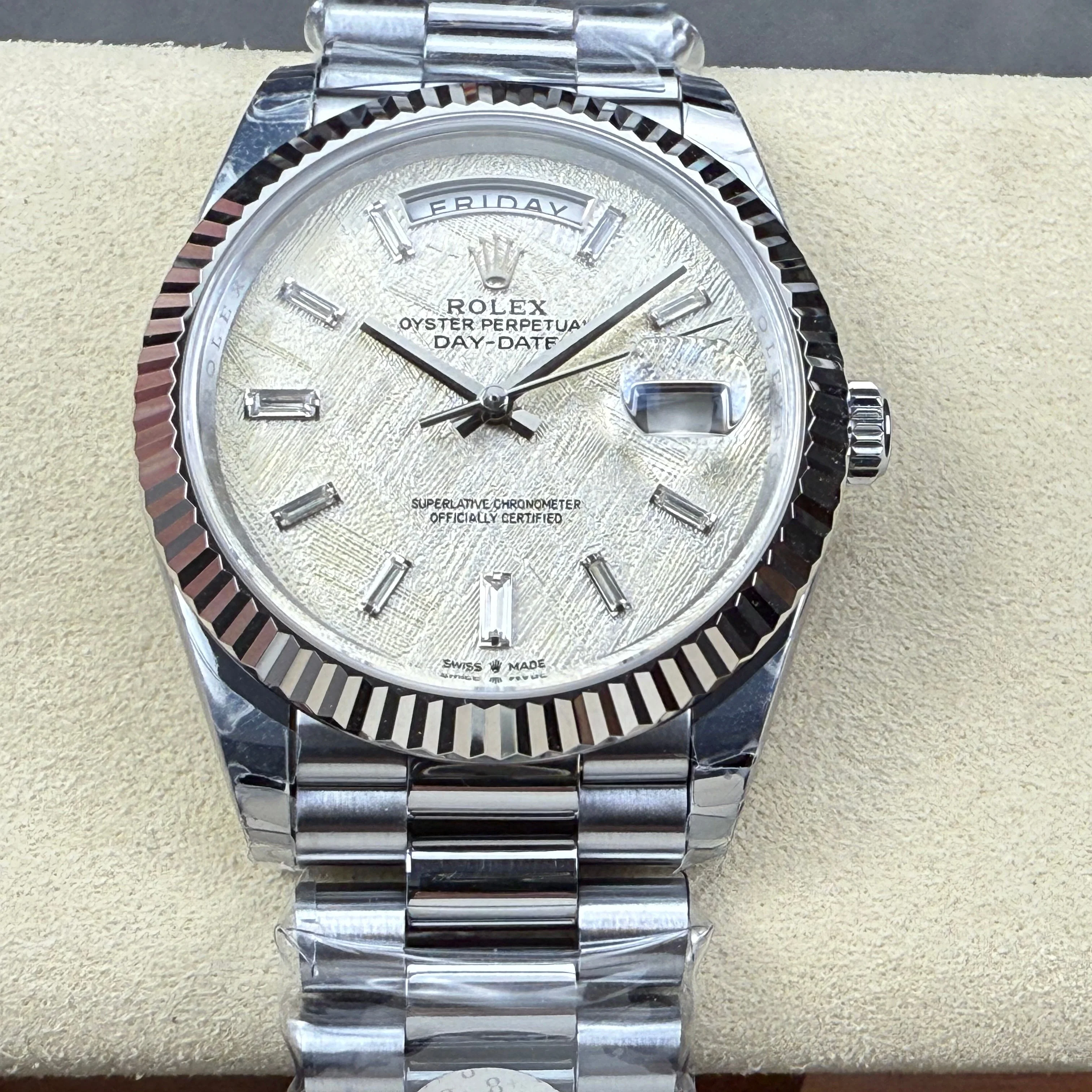 Rolex Watch Day-Date 40mm Silver Gold